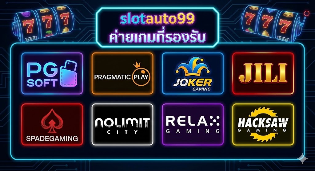 ค่ายเกมที่รองรับใน slotauto99