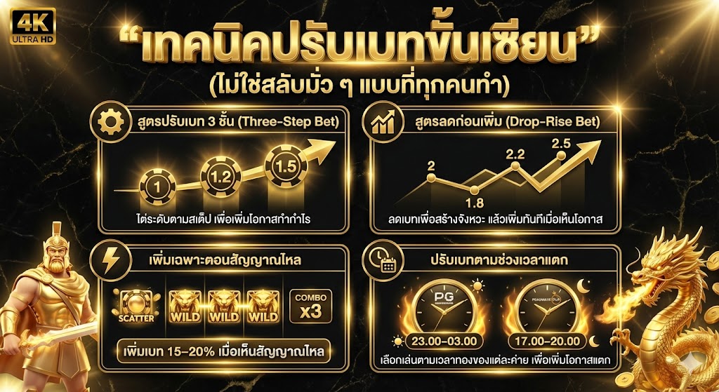  เทคนิคปรับเบทขั้นเซียน (ไม่ใช่สลับมั่ว ๆ แบบที่ทุกคนทำ)