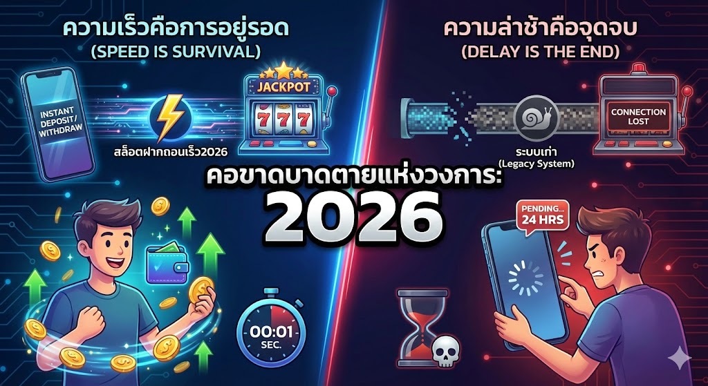 ทำไม สล็อตฝากถอนเร็ว2026 ถึงเป็นเรื่องคอขาดบาดตายในวงการสล็อต
