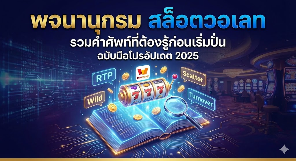 พจนานุกรม สล็อตวอเลท รวมคำศัพท์ที่ต้องรู้ก่อนเริ่มปั่น ฉบับมือโปรอัปเดต 2025
