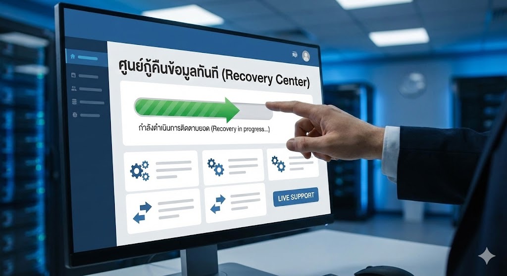 ระบบช่วยตามยอดเมื่อมีปัญหาแบบทันที (Recovery Center)