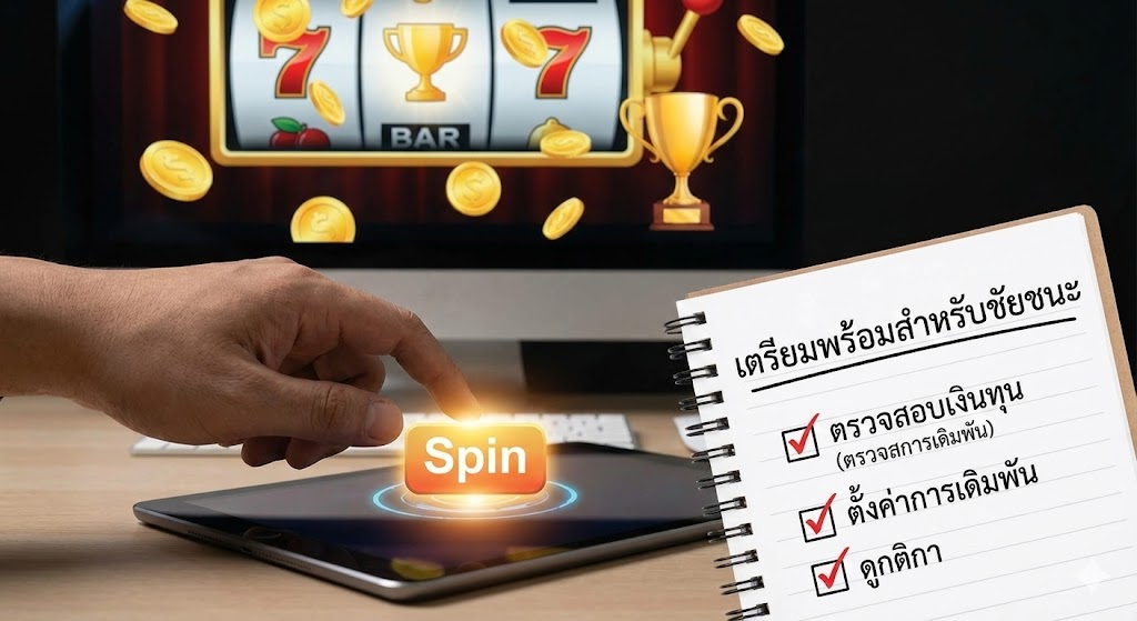 เตรียมพร้อมสำหรับชัยชนะ: สิ่งที่ต้องทำก่อนกดปุ่ม สปิน