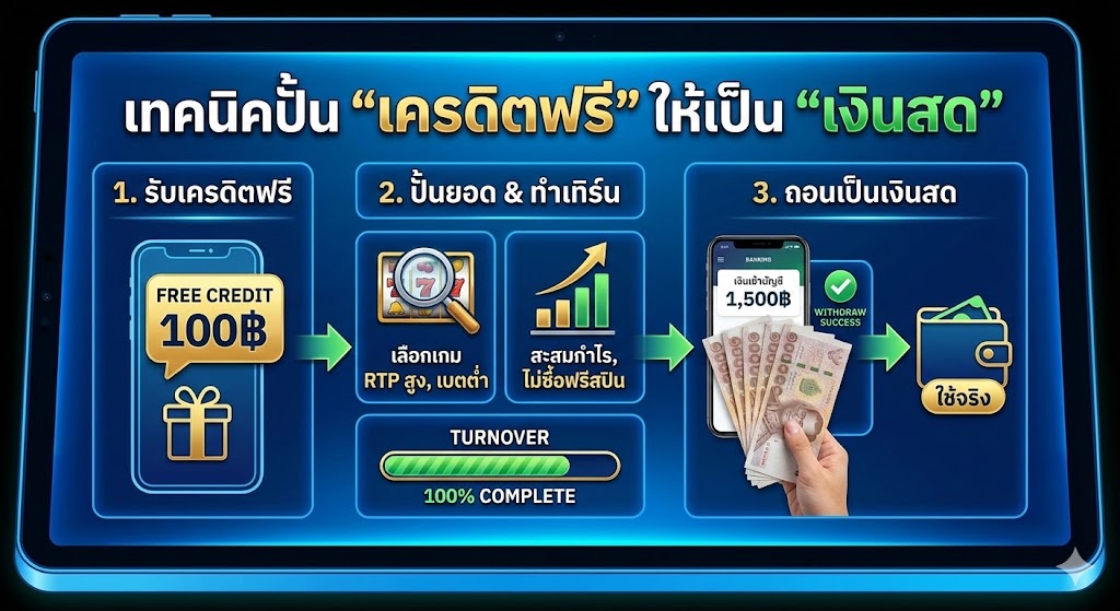 เทคนิคปั้น "เครดิตฟรี" ให้เป็น "เงินสด"