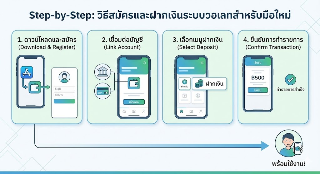 Step-by-Step วิธีสมัครและฝากเงินระบบวอเลทสำหรับมือใหม่