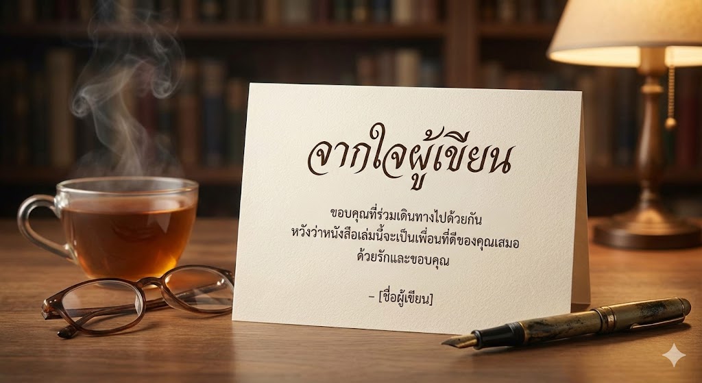 ส่งท้ายจากใจผู้เขียน (Final Message)