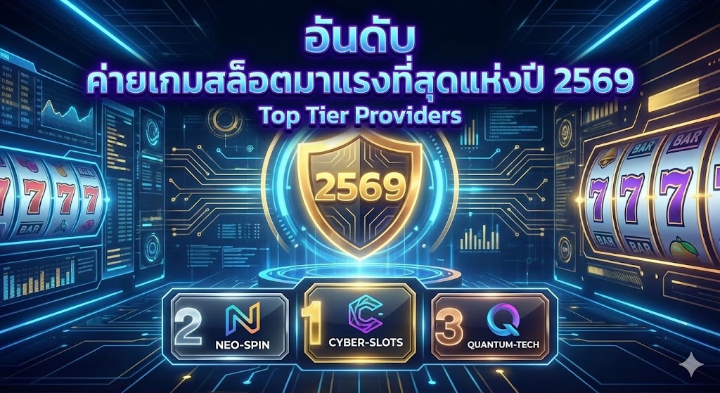 อันดับ ค่ายเกมสล็อตมาแรงที่สุดแห่งปี 2569 (Top Tier Providers)